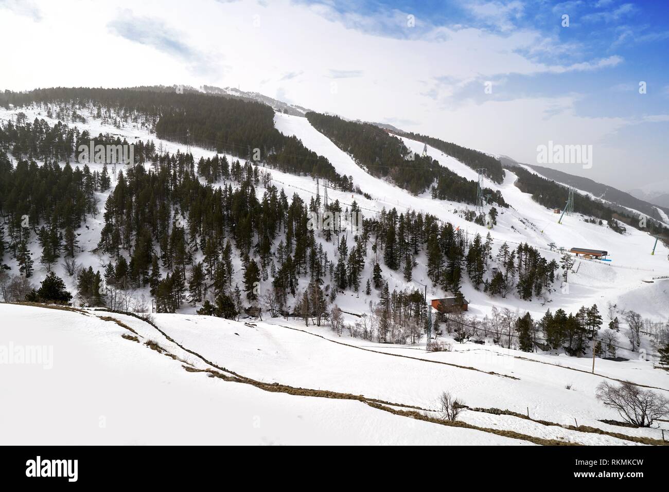 En la aldea de esquí de Soldeu Andorra de Grandvalira sector Fotografía de  stock - Alamy