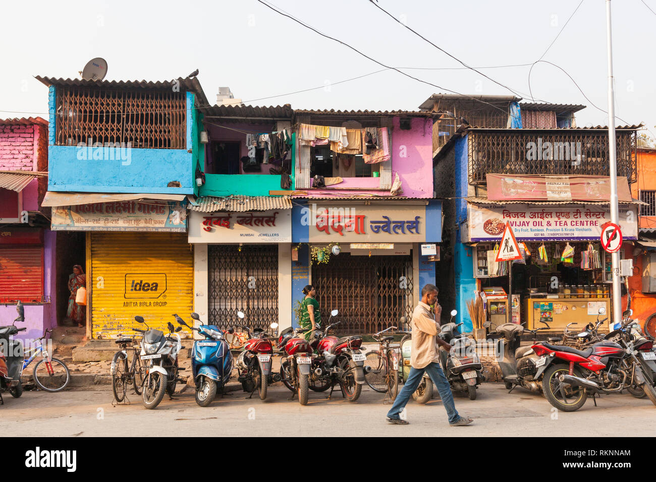 Alojamiento en Mumbai, India Foto de stock