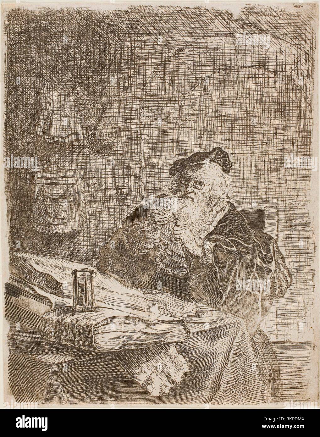 El Scribe - Salomon de Koninck holandés, 1609-1668 - Artista: Salomon de  Koninck, Origen: Holanda, Fecha: 1629-1668, Medio: Aguafuerte sobre papel,  marfil Fotografía de stock - Alamy
