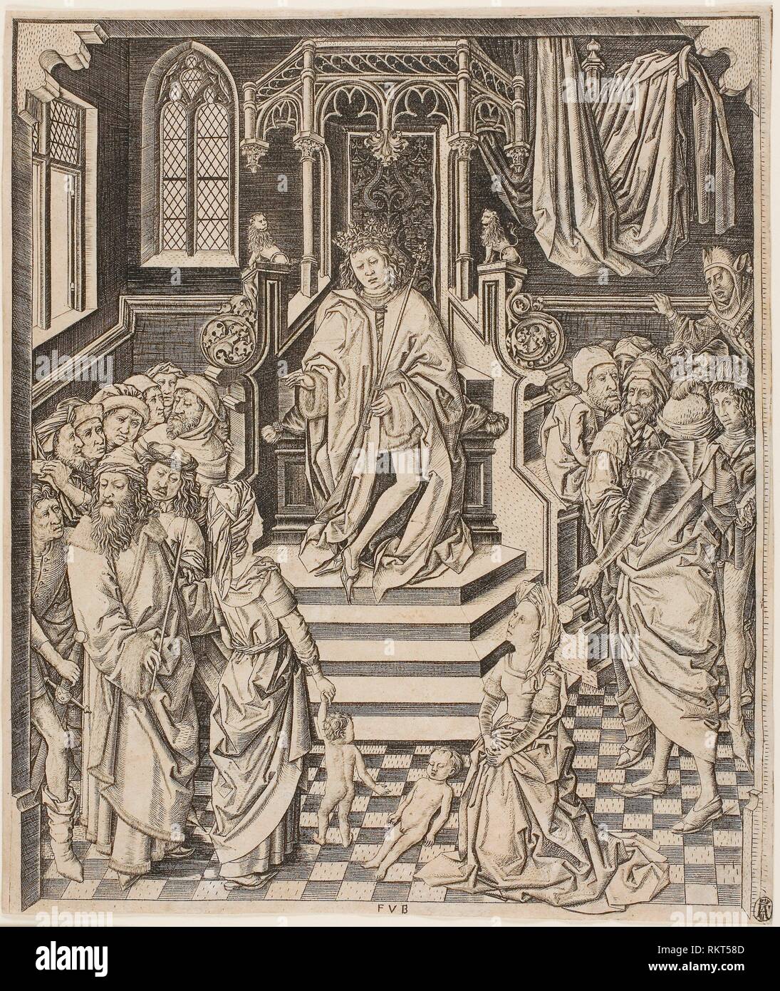 El juicio de Salomón - c. 1475-1500 - artista desconocido Netherlandish,  Siglo XV - Origen: Países Bajos Fecha: 1470-1500, medio: Grabado en  Fotografía de stock - Alamy