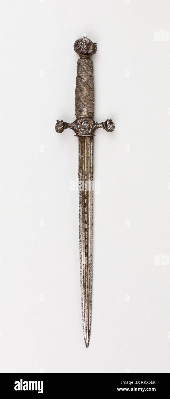 Daga - 1650/75 - Italiano - Origen: Italia, Fecha: 1650-1675, Medio: acero,  madera y alambre de hierro, Dimensiones: L. de 35,5 cm (14 in Fotografía de  stock - Alamy
