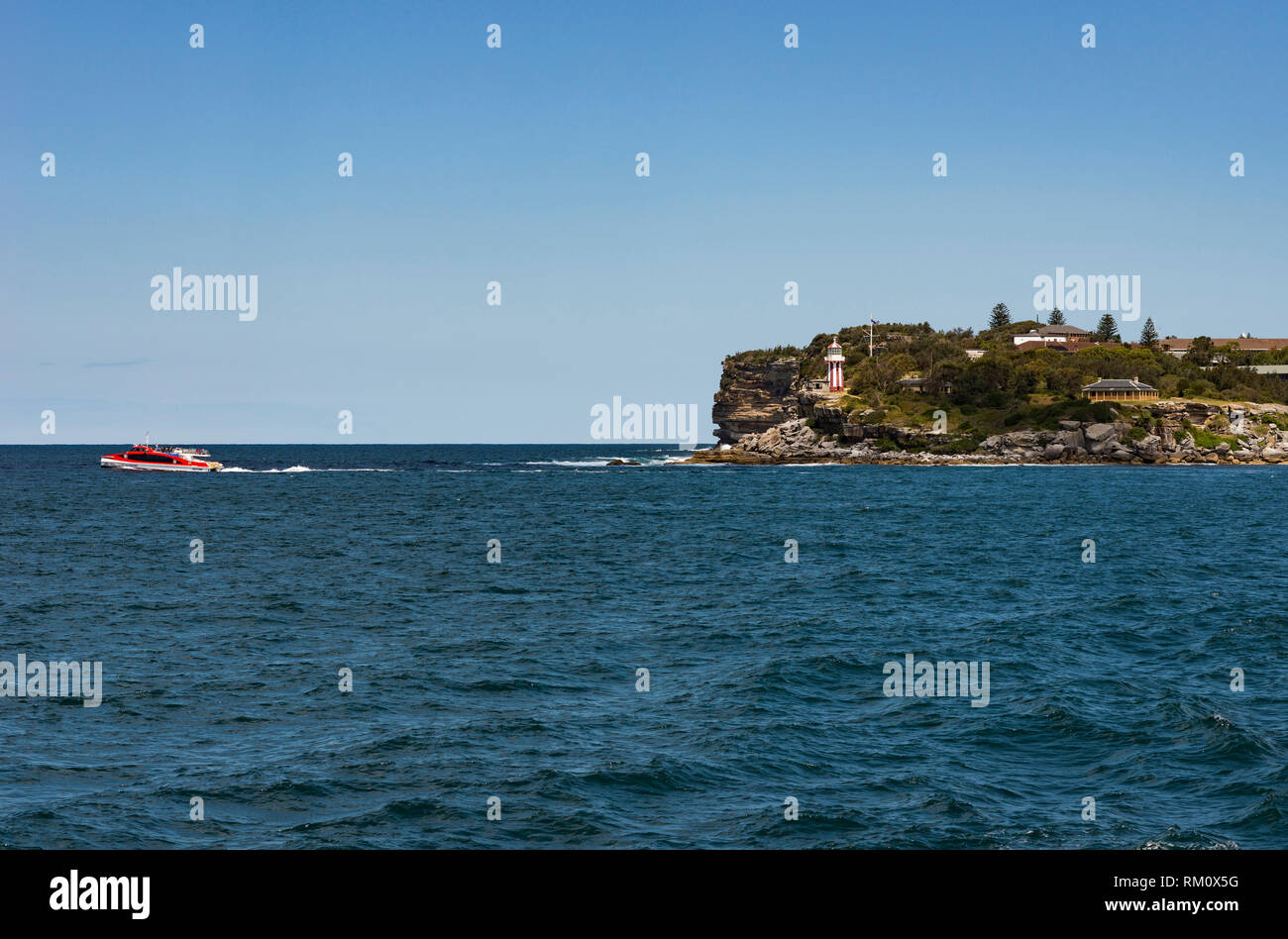 El ferry desde Circular Quay a Manly en Sydney. Foto de stock