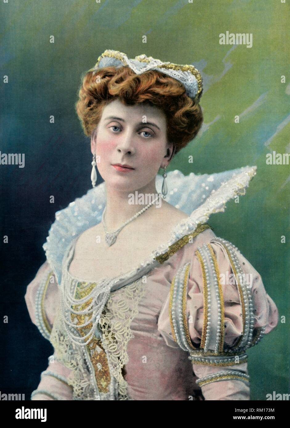 "Teatro National de L'Odeon. - Mlle. Sylvie - Función de Charlotte. - Le Roi Galant', de 1904. Creador: Desconocido. Foto de stock