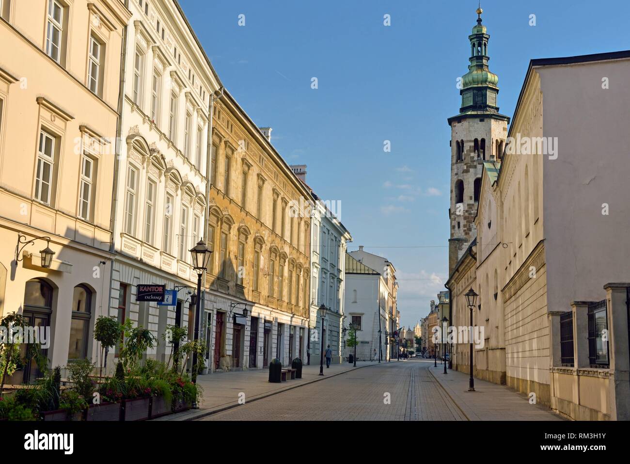 La calle Grodzka, Cracovia, provincia de Malopolska (Polonia Menor), de Polonia, de Europa Central. Foto de stock