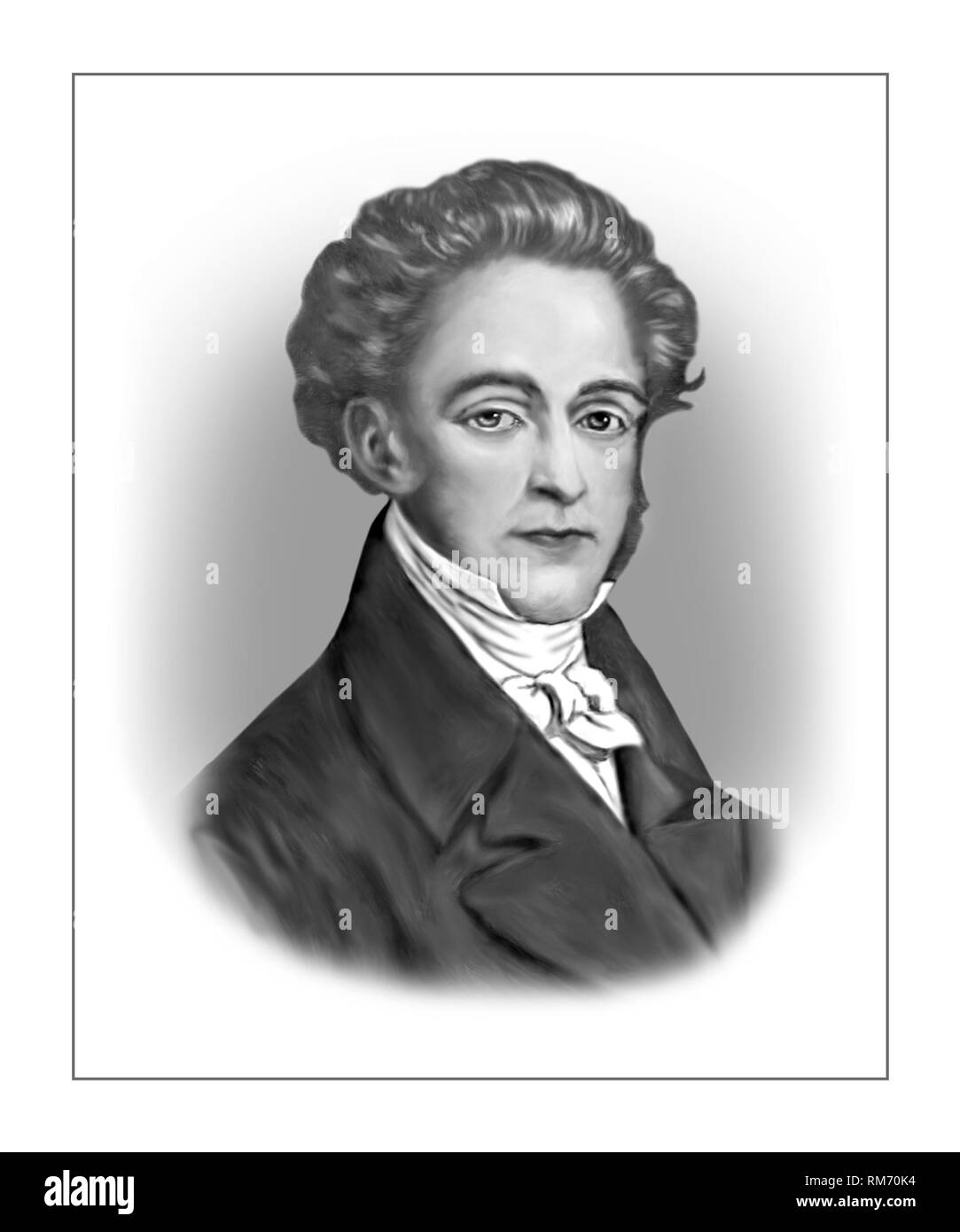 Compositor italiano Vincenzo Bellini 1801-1835 Foto de stock