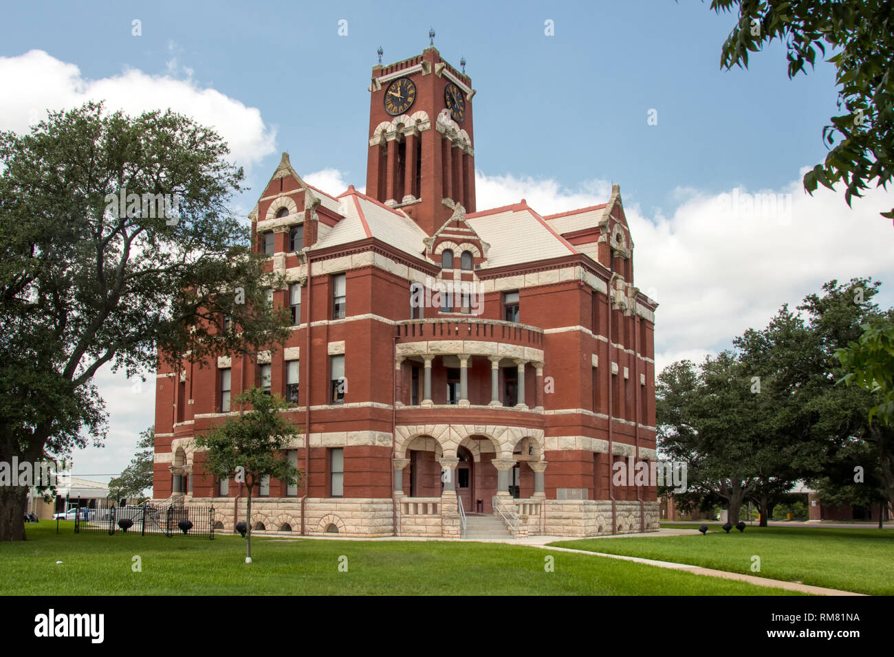 Lee County Courthouse - Giddings, Texas Foto de stock
