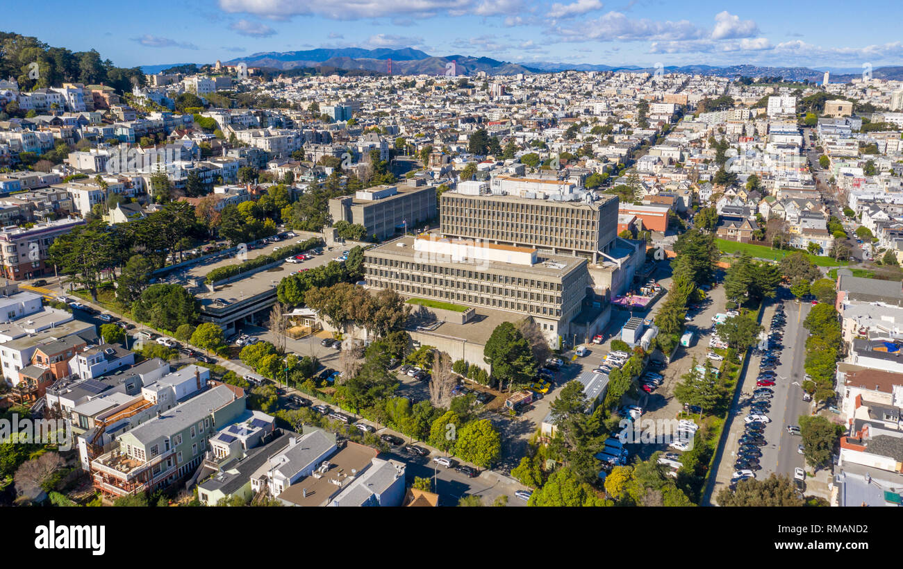 California Pacific Medical Center, San Francisco, CA, EE.UU. Foto de stock
