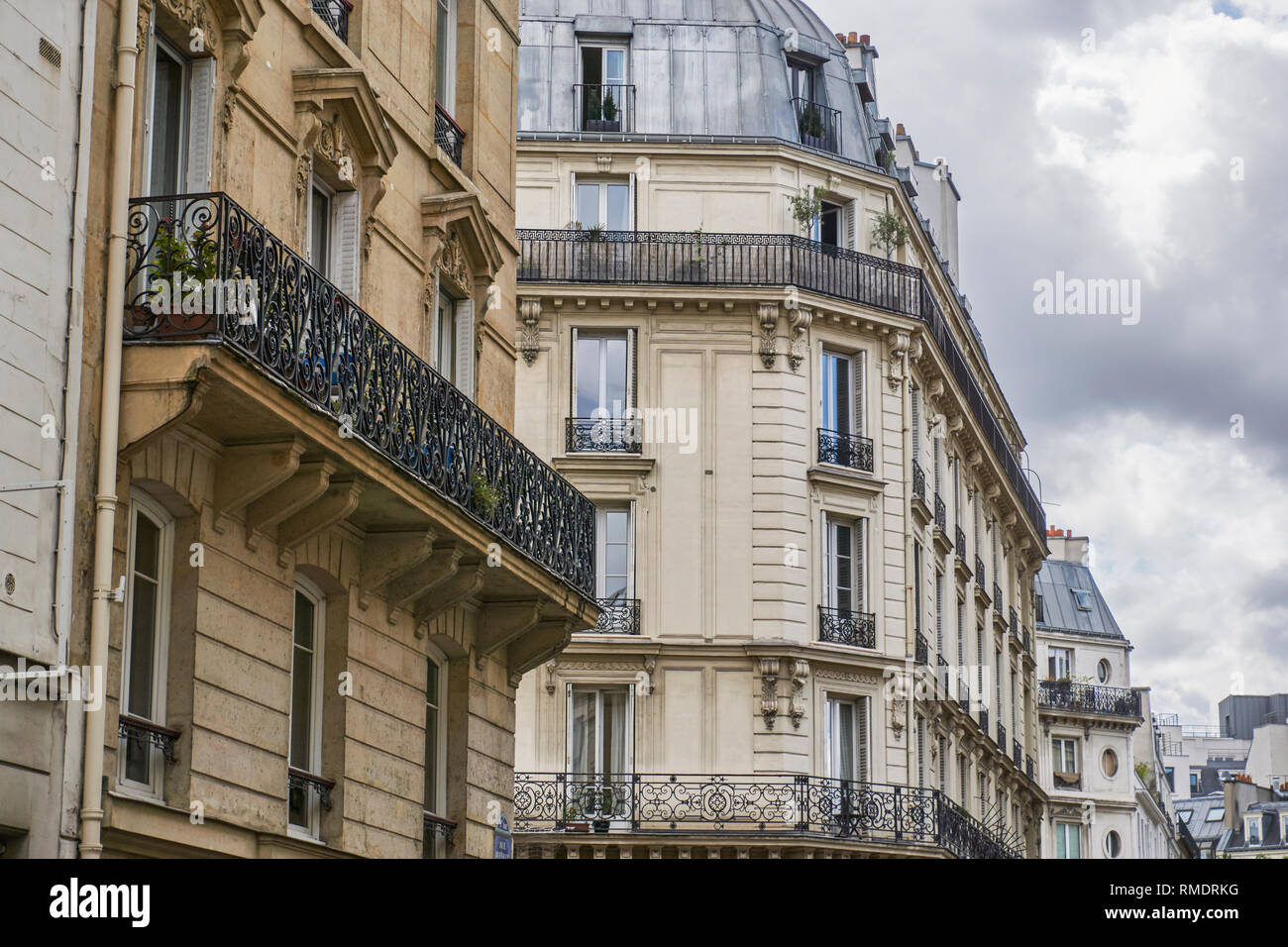Buffault Street, París. Francia Foto de stock