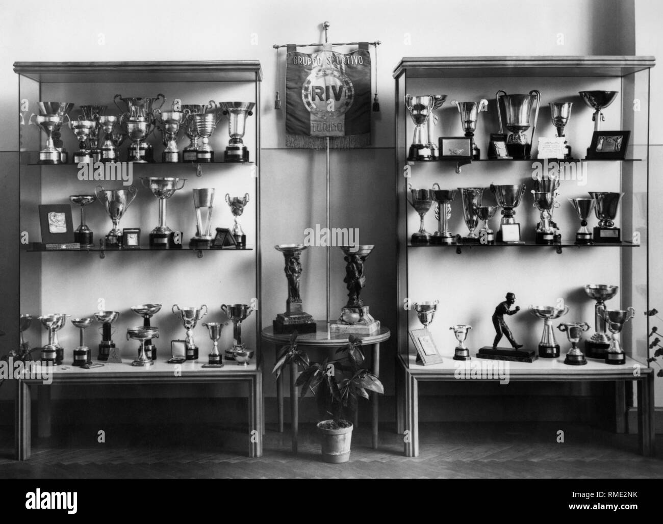 Sport Club riv de Turín, Piamonte, Italia 1940-50 Foto de stock