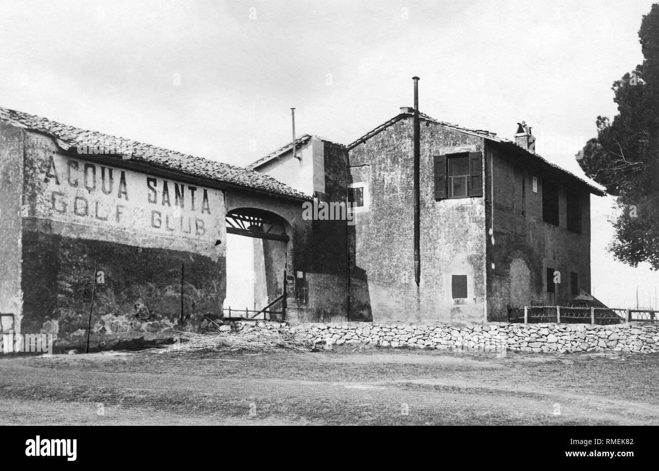 Roma, club de golf Acqua Santa, 1910-1920 Foto de stock
