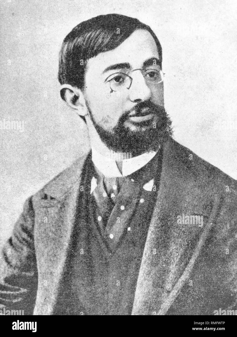 Henri de Toulouse-Lautrec, pintor y artista gráfico francés b. 24.11.1864, d. 09.09.1901). Él tomó sus motivos de la vida nocturna de la Paris Montmartre. Foto de stock