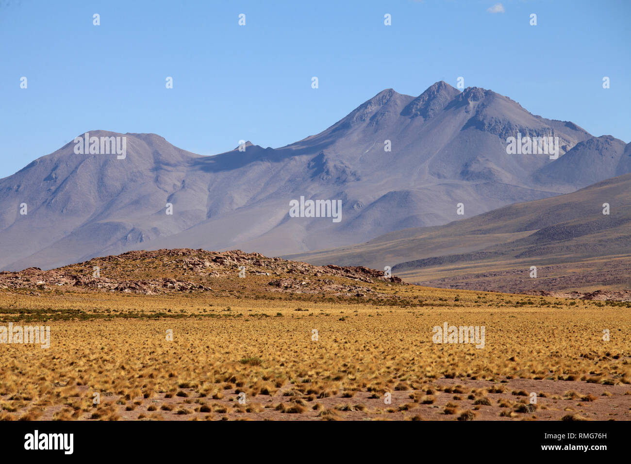Chile, Región de Antofagasta, el desierto de Atacama, Cordillera de Los Andes, el paisaje; Paisaje; San Pedro de Atacama; viajes; América del Sur; horizontal, Foto de stock