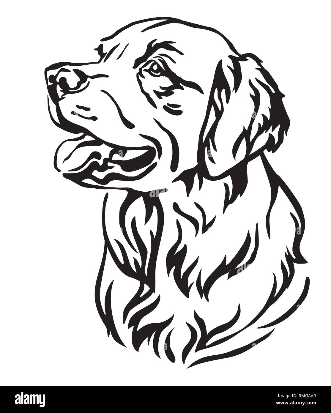Golden Retriever Vector Fotos E Imagenes De Stock Alamy