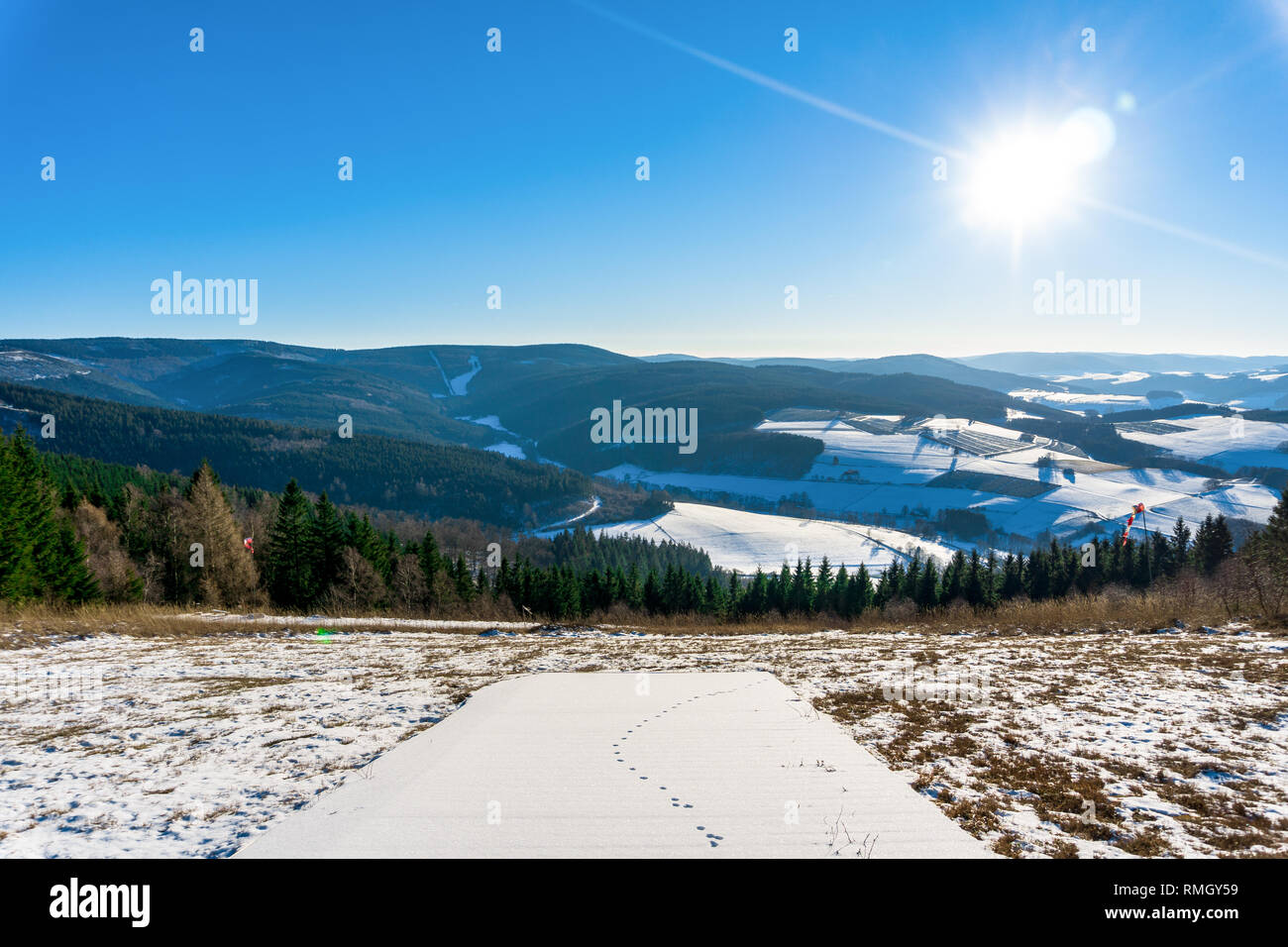 Bruchhauser Steine im Winter Foto de stock