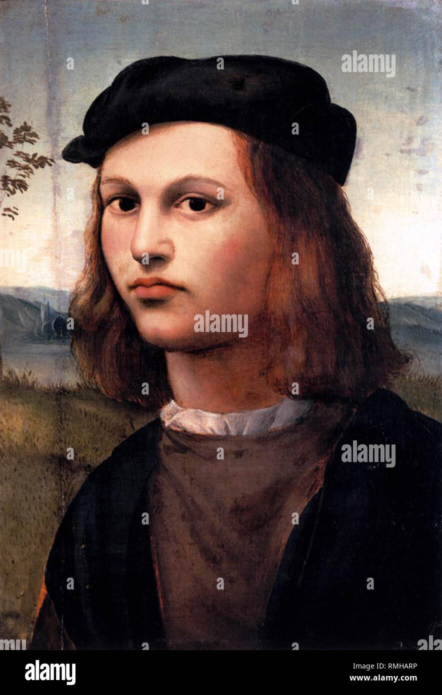 Ridolfo Ghirlandaio (1483 - 1561), pintor italiano autorretrato Foto de stock