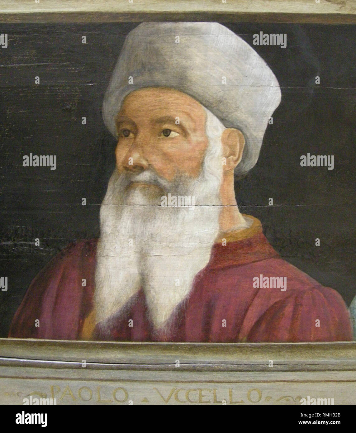 Paolo Uccello (1397 - 1475), pintor italiano artista. Retrato de Paolo Uccello Foto de stock