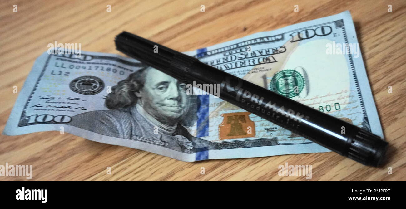 Detector de billetes de alta resolución marcador de dinero falso