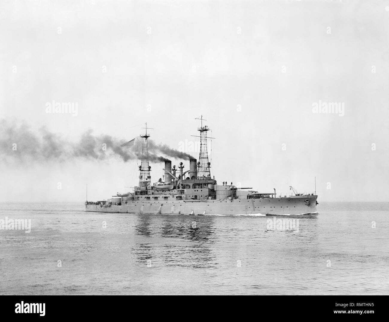 USS Carolina del Sur, informó el servicio de Noticias Bain, 1910 Foto de stock