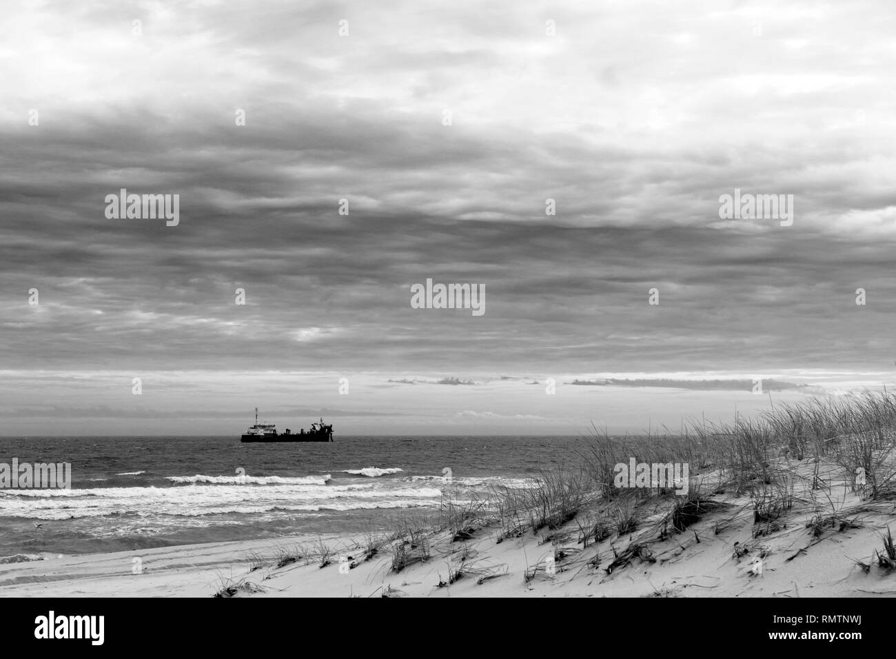 Lavalette, Nueva Jersey, el invierno Foto de stock