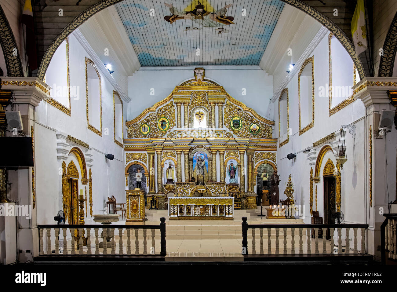 Iglesia de Barasain, construido en 1859 y destruido por un incendio en 1884. Reconstruida en 1885. Es uno de los más influyente en las Filipinas, a iglesias católicas. Foto de stock