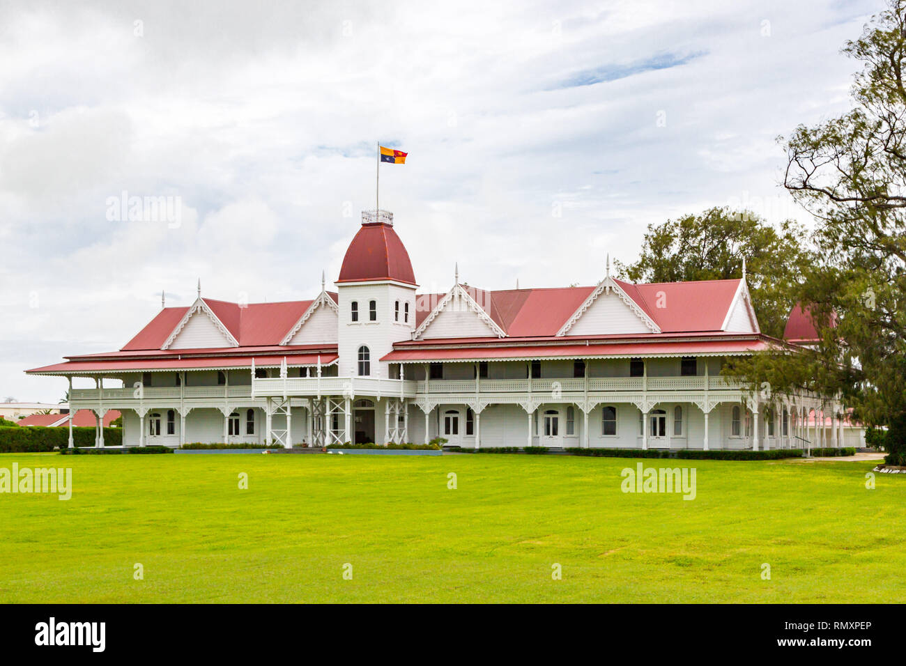 La madera del Palacio Real del Reino de Tonga, en la capital de