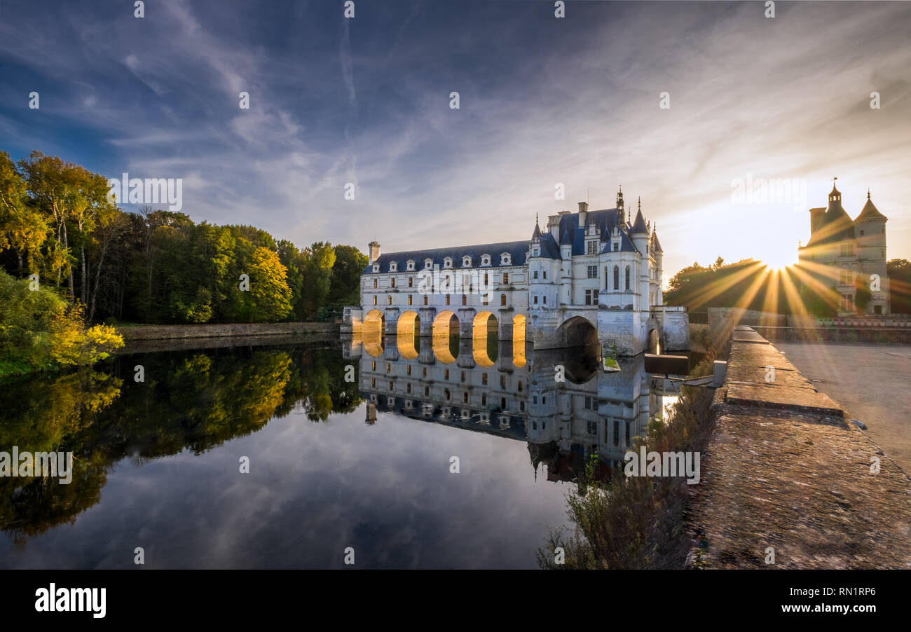 Château de Chenonceau - Valle del Loira - Francia Foto de stock