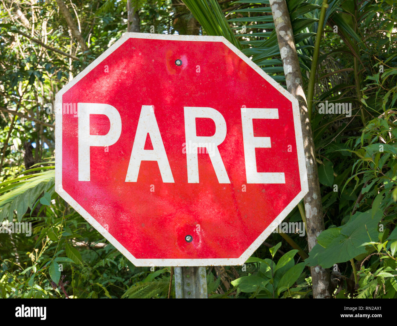 Signo pare fotografías e imágenes de alta resolución - Alamy