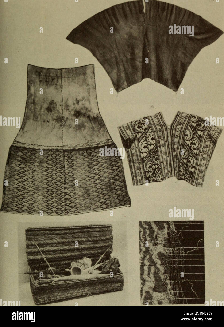 Historia de la cultura andina. Los Incas, los indios de América del Sur.  [34] Poncho camisa, insertando en forma adicional en el centro de la  deformación de la tela (norte de