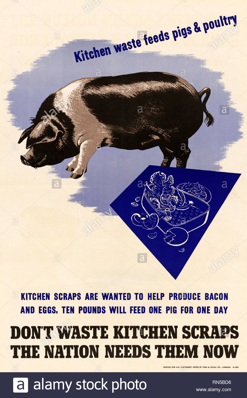 British Guerra Mundial 2 cartel propagandístico de Información Pública Foto de stock