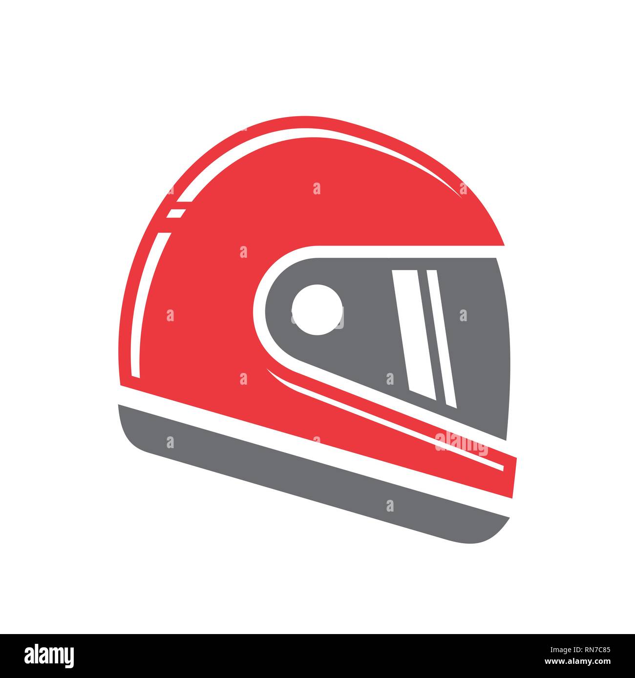 Casco de motocicleta icono en fondo blanco para diseño Casco de motocicleta icono en fondo blanco para diseño