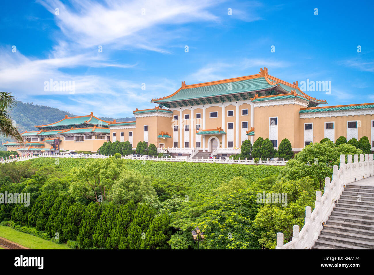 Museo Nacional del Palacio en Taipei, Taiwán. Foto de stock