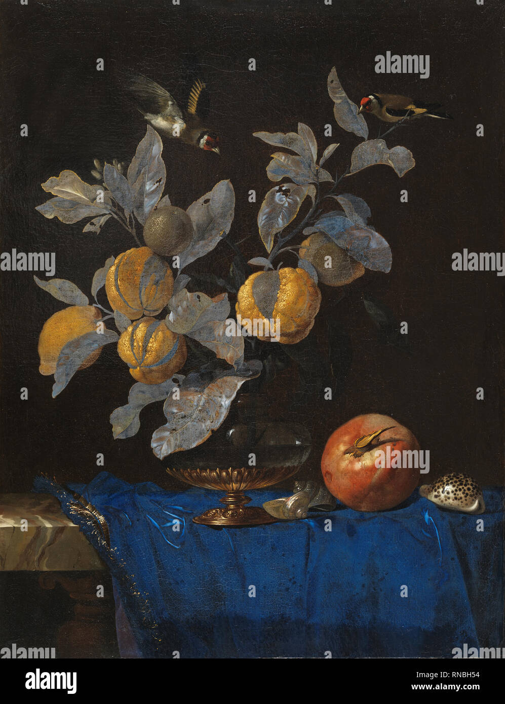 Willem van Aelst (Delft, 1627-Amsterdam, después de 1687 (?)). Bodegón con  fruta (1664). Óleo sobre lienzo. 67,3 x 52,1 cm. El Museo  Thyssen-Bornemisza, el Museo Nacional de Madrid Fotografía de stock - Alamy