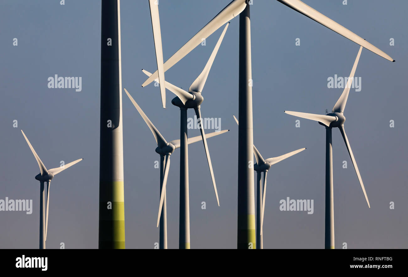 Parque eólico parque eólico, planta de energía eólica, en el distrito