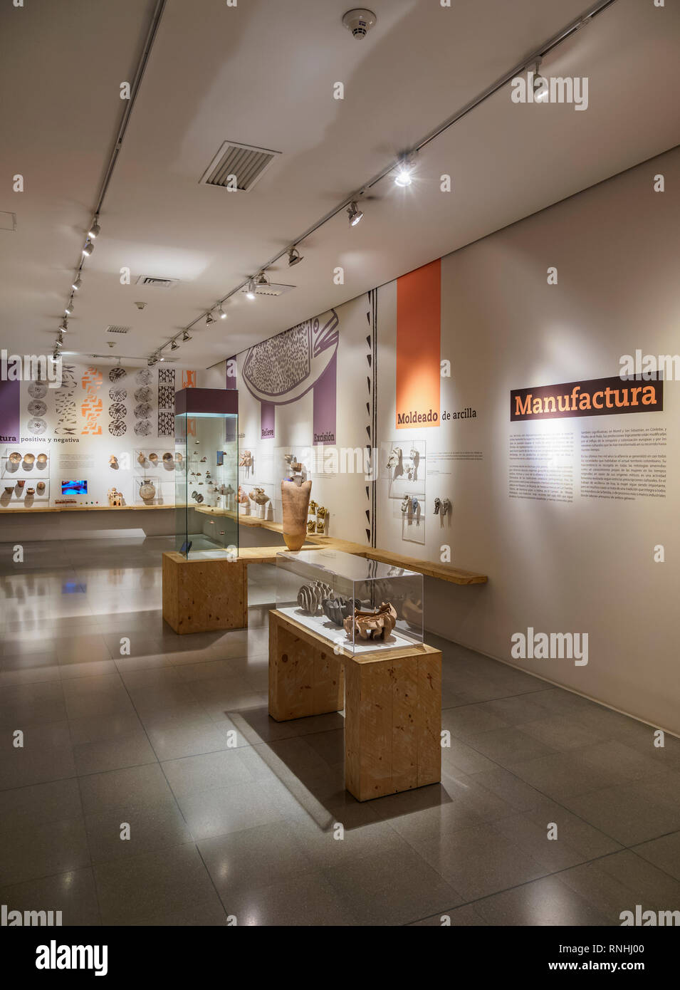 Museo de Antioquia, del interior, de Medellín, Departamento de Antioquia, Colombia Foto de stock