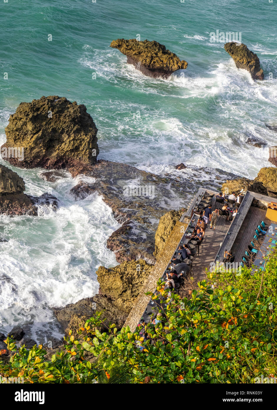 Vista Aerea Del Rock Bar A Ayana Resort And Spa Jimbaran Bali Indonesia Fotografia De Stock Alamy
