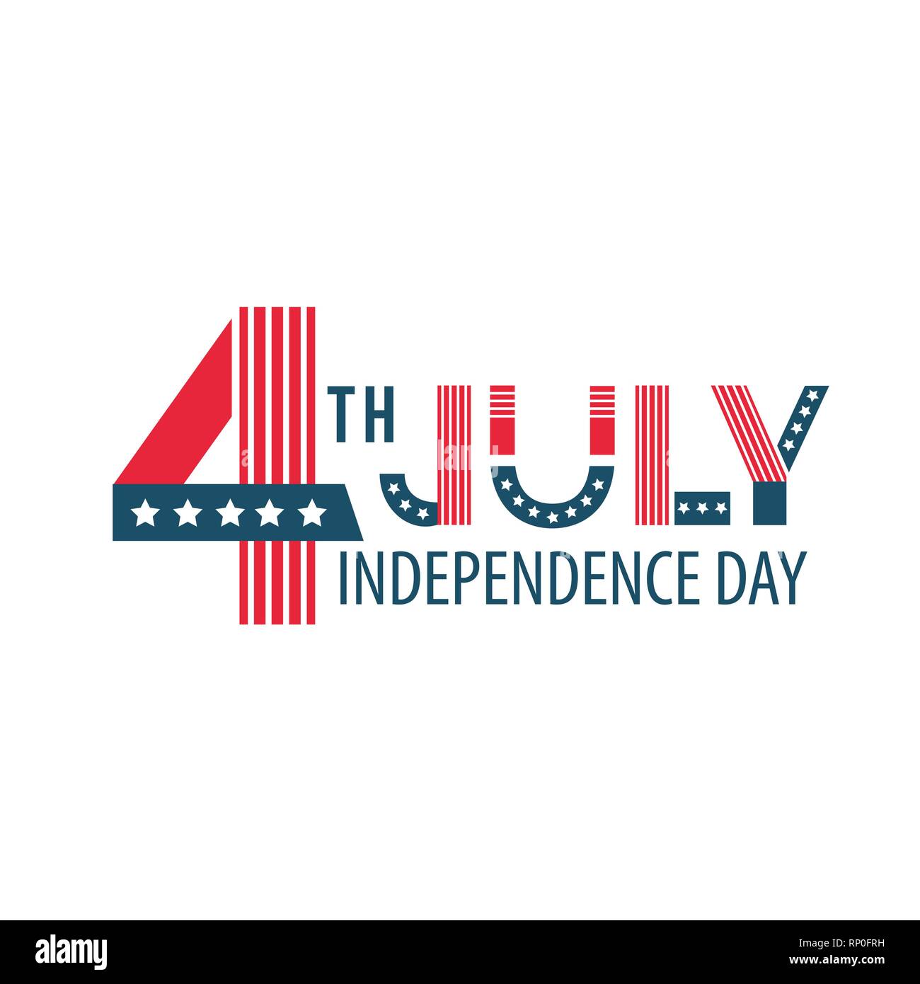 Día de la independencia de los Estados Unidos cartel, 4 de julio, día