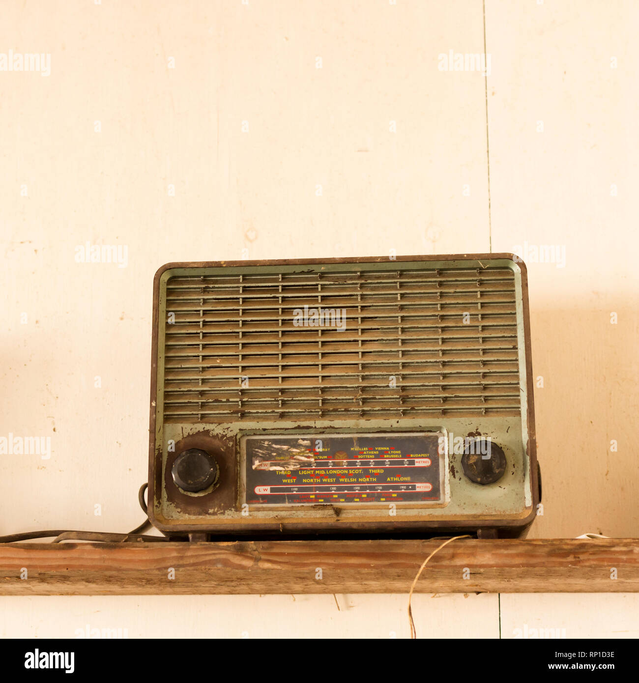 El receptor de radio, el antiguo Reino Unido Fotografía de stock - Alamy