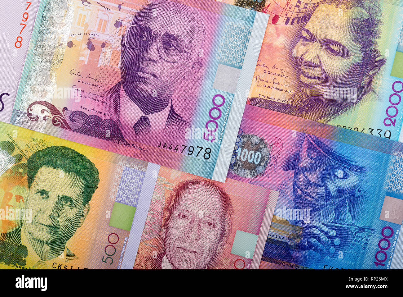 Escudo caboverdiano un trasfondo empresarial Fotografía de stock Alamy