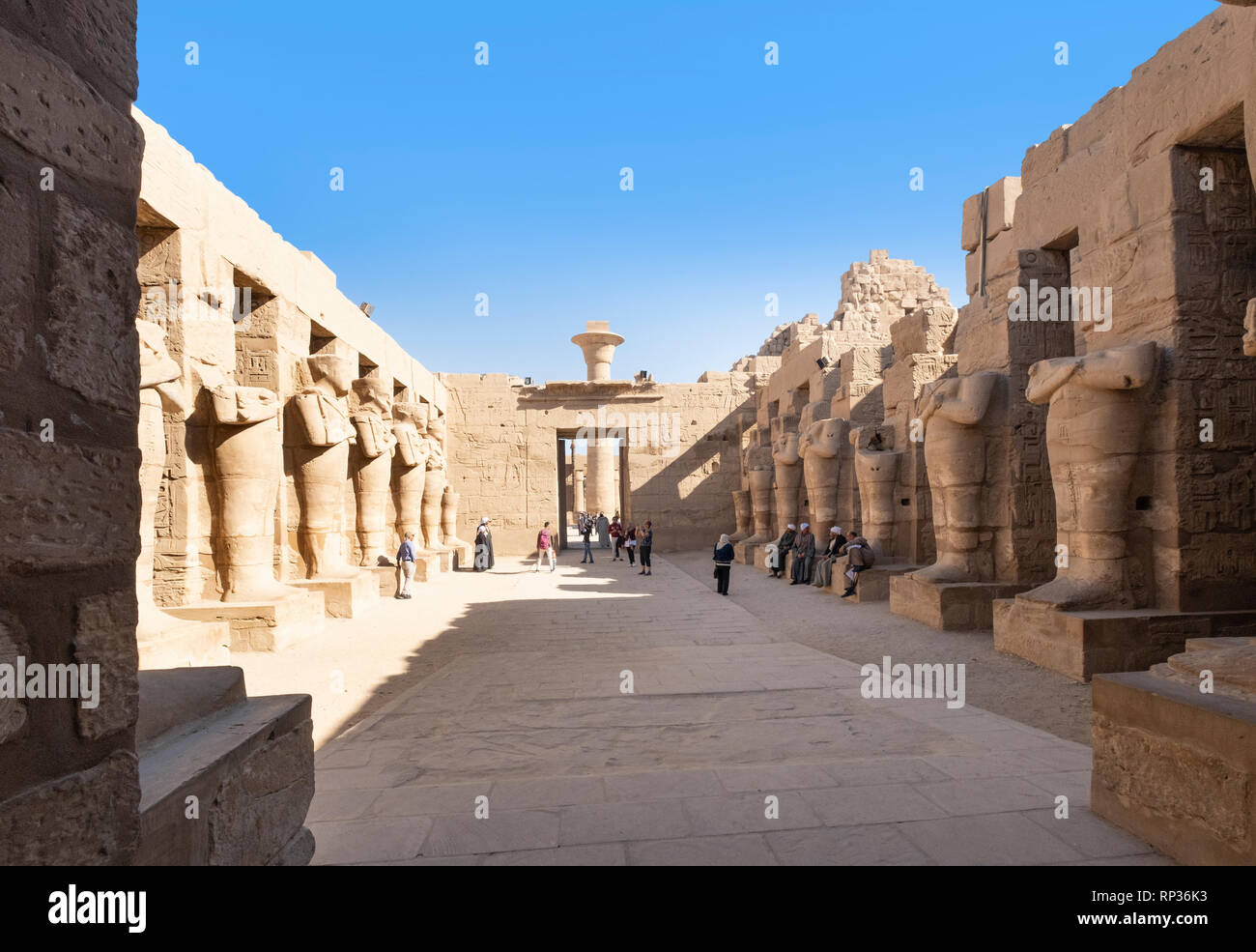 El Templo de Luxor, Luxor, Egipto Foto de stock