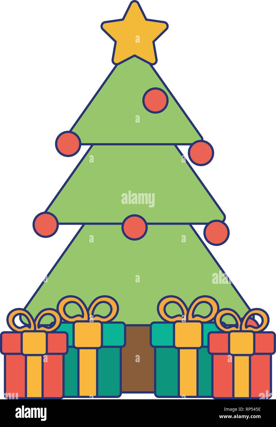 Navidad dibujos animados Imagen Vector de stock - Alamy