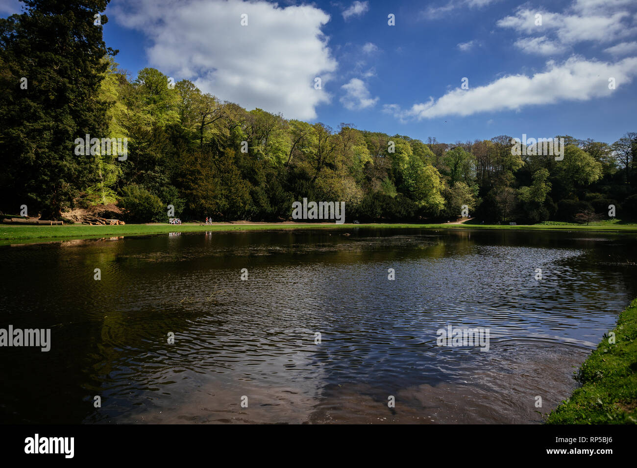 Studley Royal Park Gardens, North Yorkshire Foto de stock