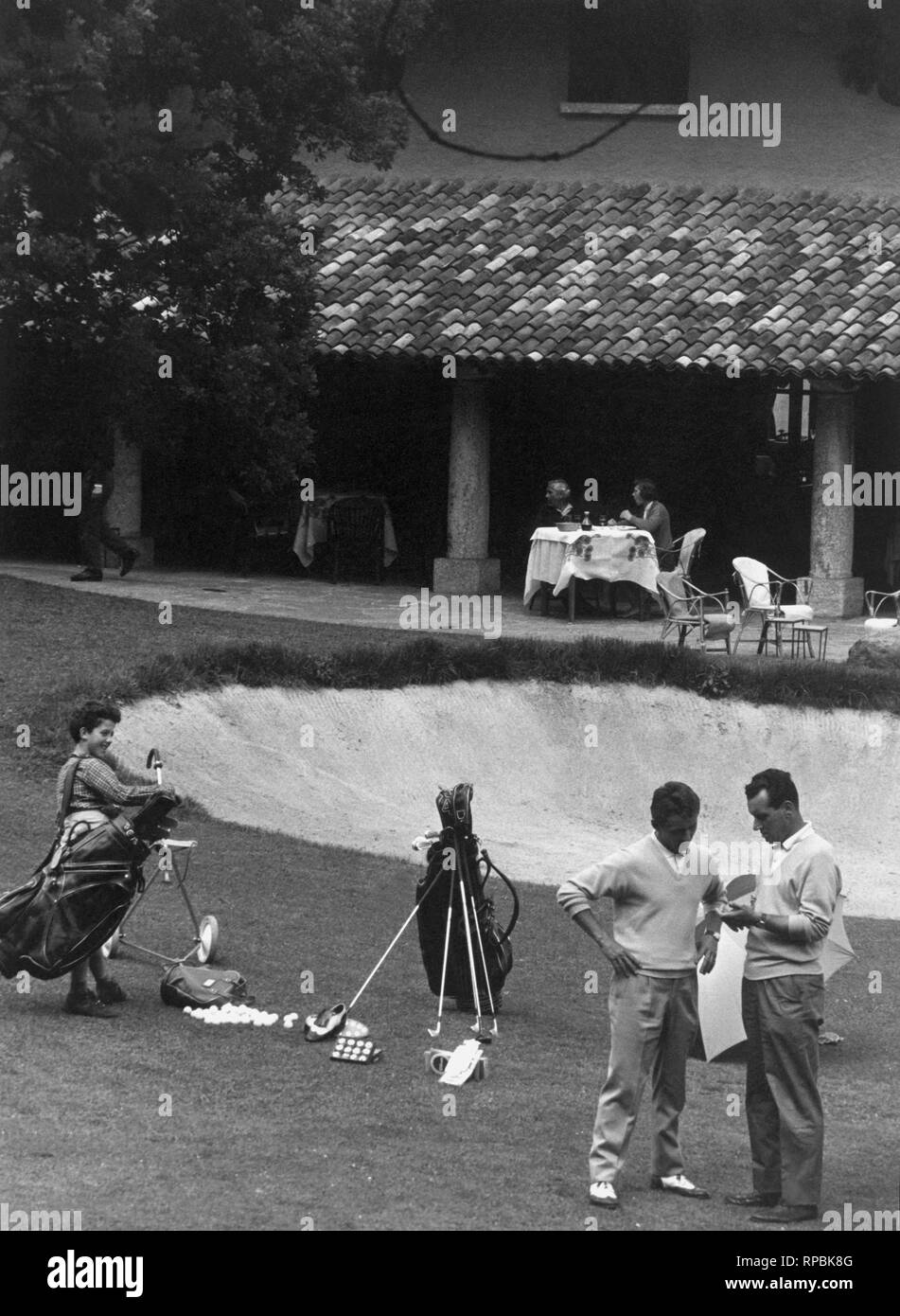 Club de golf menaggio, 1964 Foto de stock