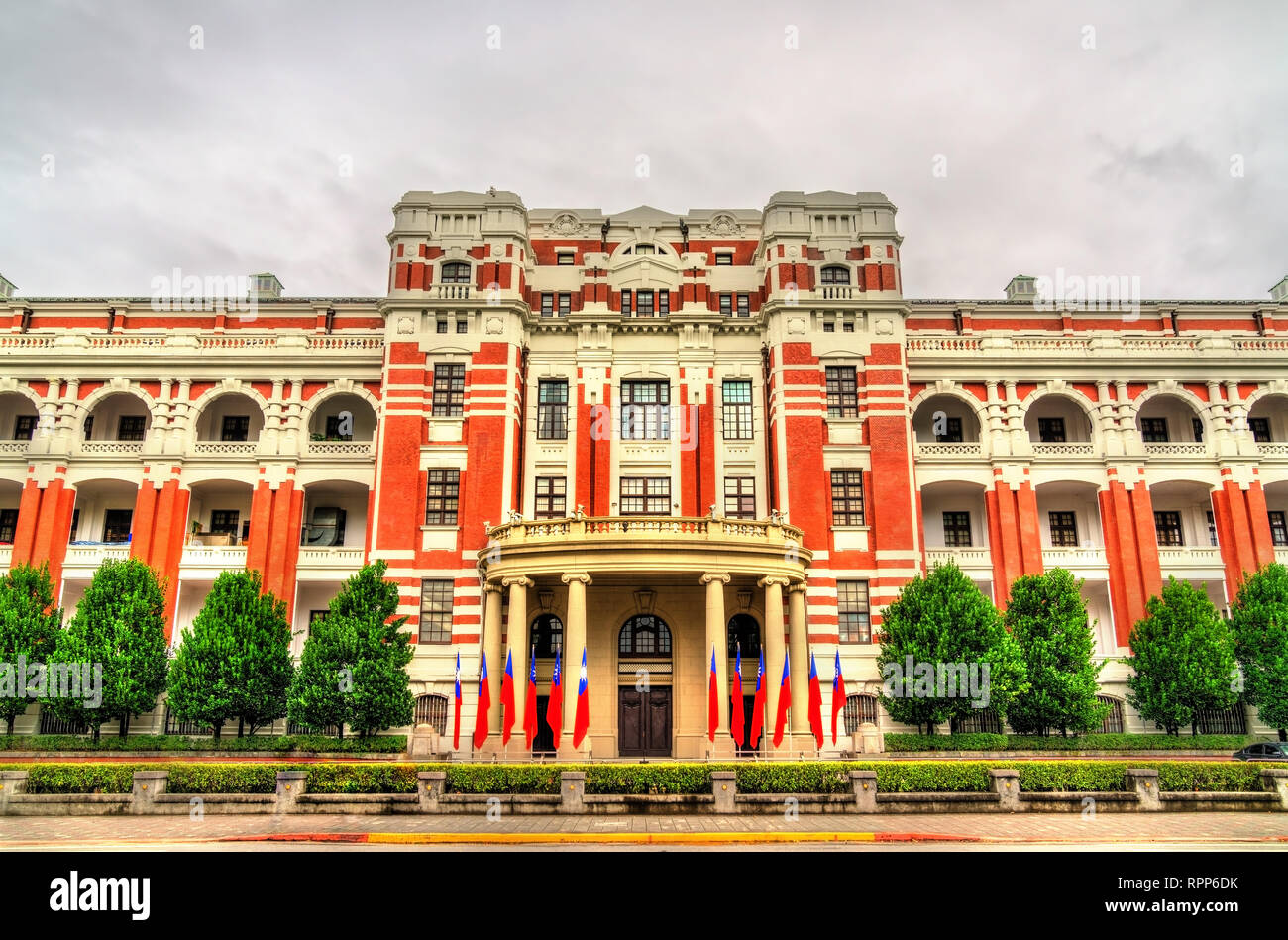 El edificio de la Oficina Presidencial en Taipei, Taiwán. Foto de stock