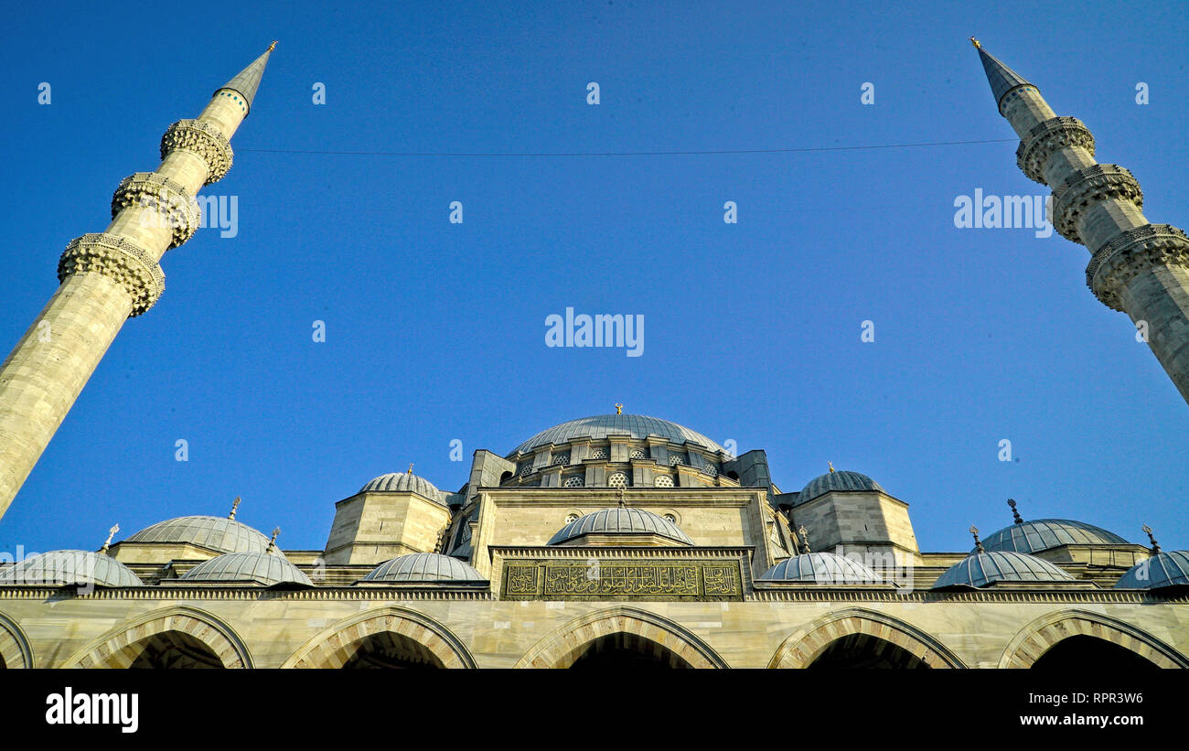 La Mezquita Suleymaniye en Estambul, Turquía Foto de stock