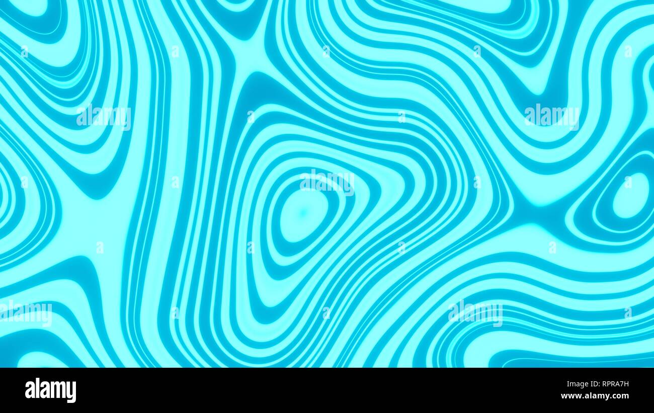 8K UHD Azul y cian Blob psicodélico abstracta Wallpaper Foto de stock