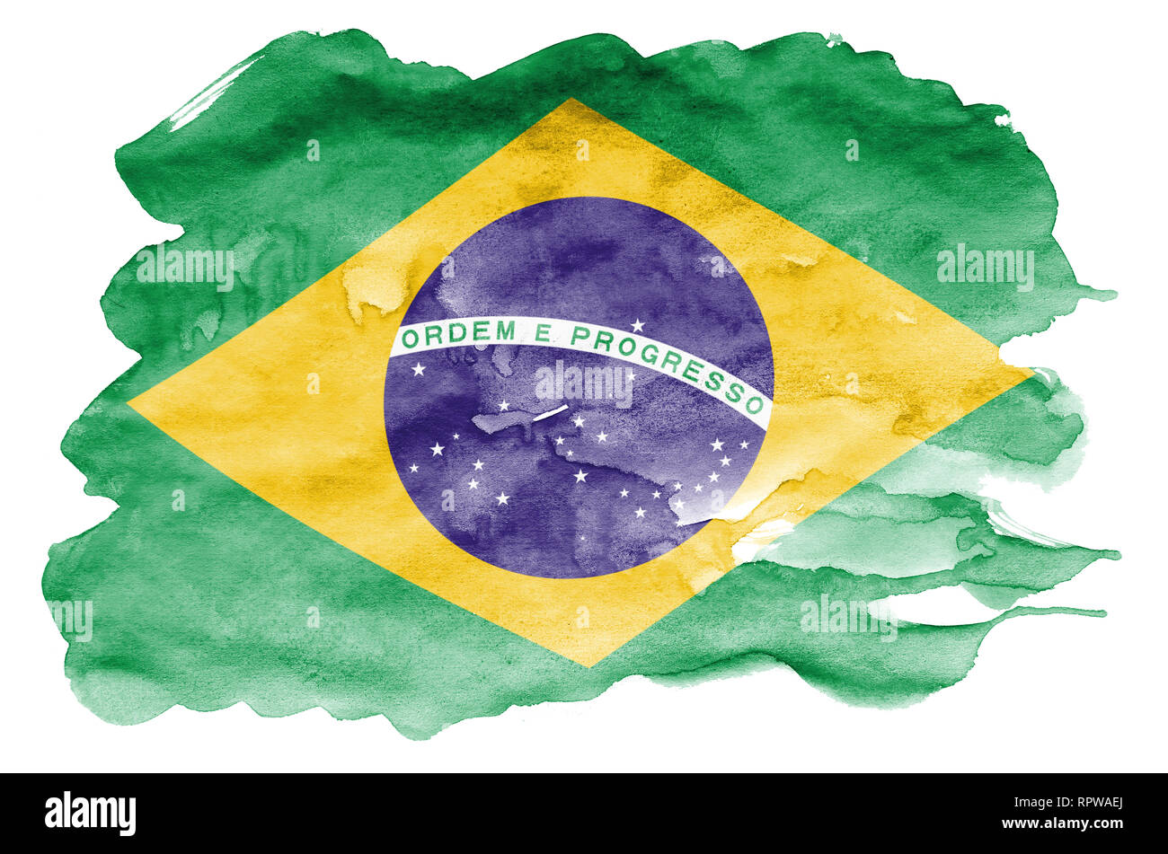 Dibujo bandera de brasil fotografías e imágenes de alta resolución - Alamy