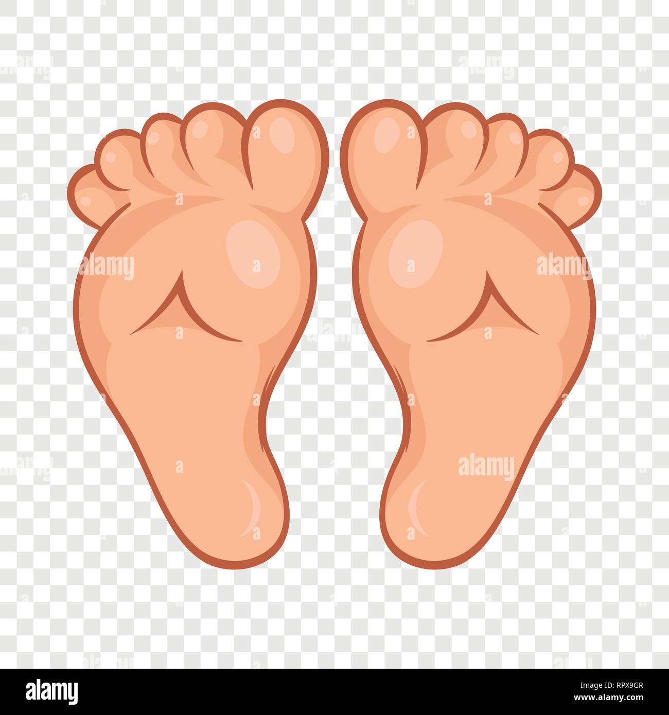 Las piernas del bebé, el icono de estilo de dibujos animados Imagen Vector  de stock - Alamy