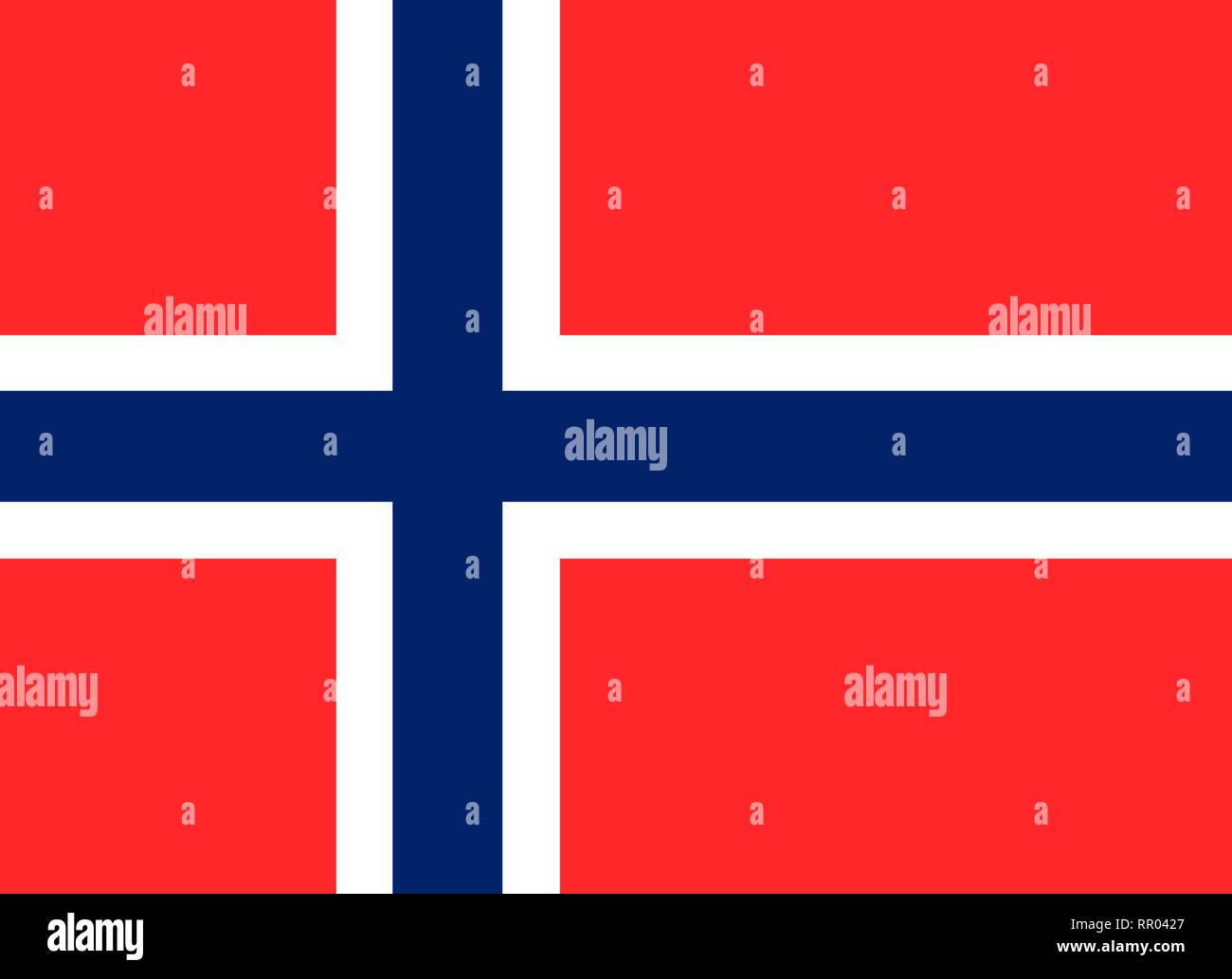 Noruega vector bandera. Oslo Ilustración del Vector