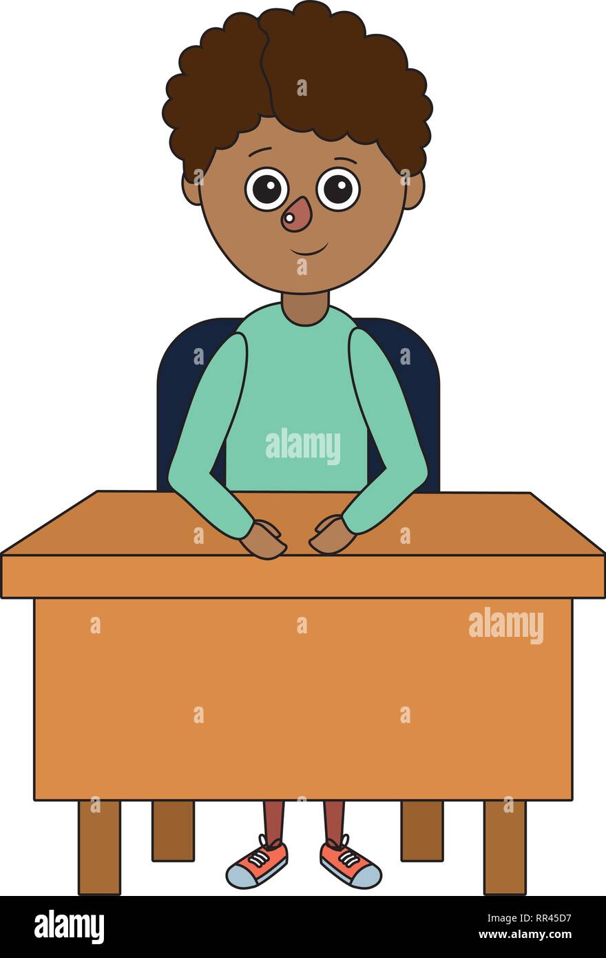 Los Ninos De La Escuela De Dibujos Animados Imagen Vector De Stock Alamy