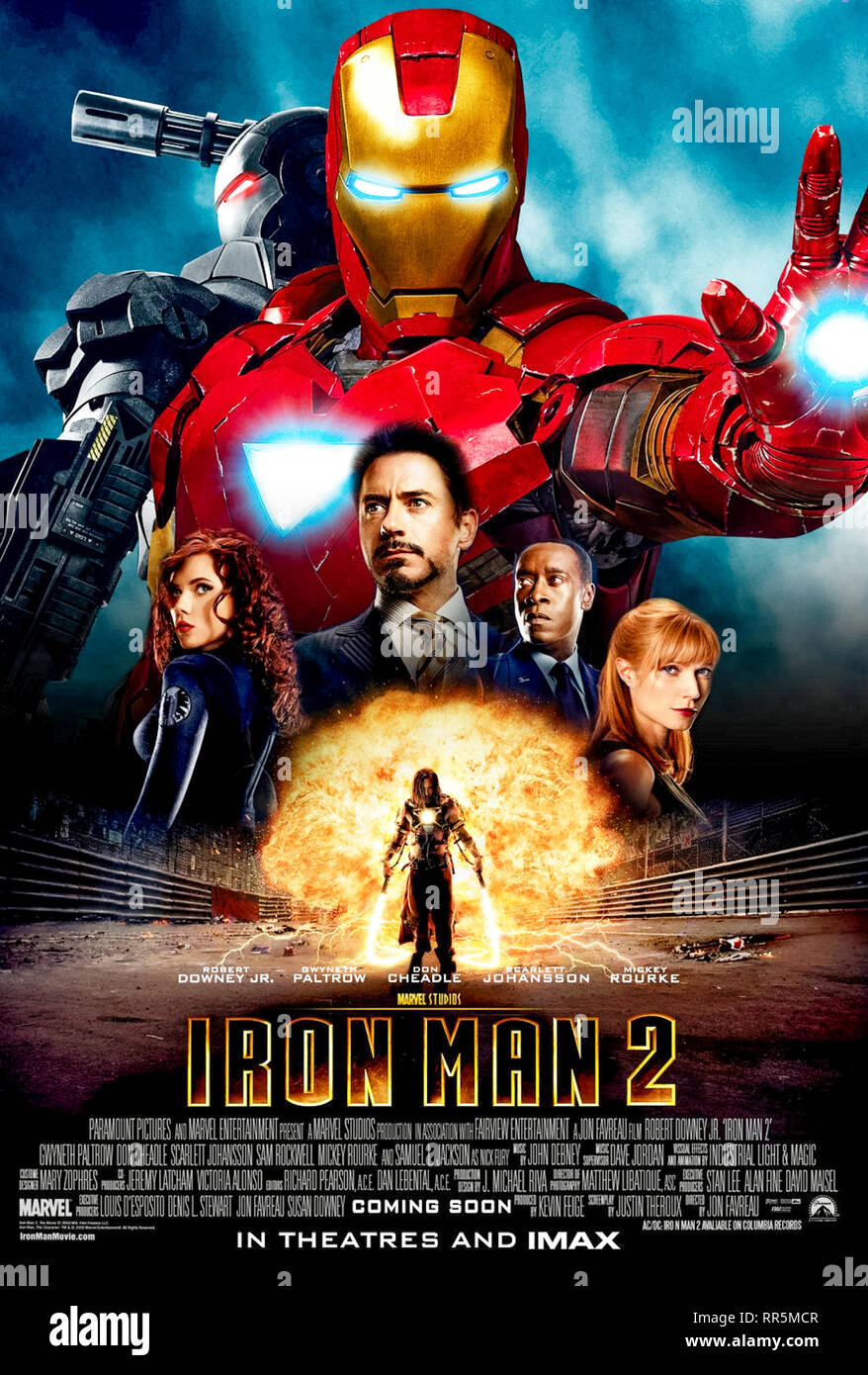 Iron Man 2 (2010), dirigida por Jon Favreau y protagonizada por Robert Downey Jr., Mickey Rourke y Gwyneth Paltrow. Foto de stock